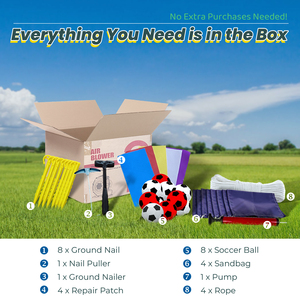 Bersaglio Gonfiabile Gigante <span class=keywords><strong>per</strong></span> Calcio Freccette, Grande Bersaglio <span class=keywords><strong>per</strong></span> Calciare il Pallone <span class=keywords><strong>per</strong></span> <span class=keywords><strong>Giochi</strong></span> all'Aperto in Giardino, Campeggio e Feste a Tema Calcistico - Product Image 6