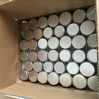 2 oz 60ml 60g Boîte ronde en aluminium pour bougie Crème pour le visage Pommade Huile à barbe Stockage Conteneur en aluminium Boîte en aluminium