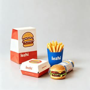 Cajas de Cartón Kraft para Hamburguesas y Papas Fritas de McDonald's, Impresión Personalizada, para Comida Rápida para Llevar, Venta al Por Mayor - Product Image 3