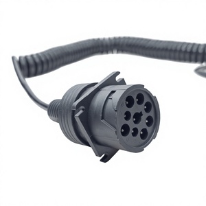 Maßgefertigter J1939 Typ 2 Stecker auf Typ 1 Buchse Kupferkern Spiralförmiger Kfz-Diagnosekabelbaum mit PVC-Spiralummantelung 300V - Product Image 5