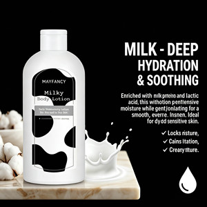 Meilleure <span class=keywords><strong>Lotion</strong></span> Corporelle Bio à l'Extrait de Lait <span class=keywords><strong>Sans</strong></span> <span class=keywords><strong>Alcool</strong></span>, Affinant les Pores, Exfoliation Douce, Hydratation pour Peaux Sensibles et Naturelles - Product Image 2