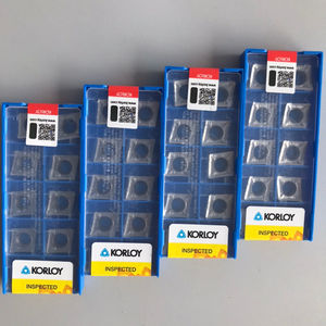 CCGT120408_AK H01 Plaquettes en carbure CNC Korloys PVD, lame de 20 mm, épaisseur de 2,0 mm, personnalisables OEM, pour tournage extérieur sur tour, HRC90 - Product Image 2