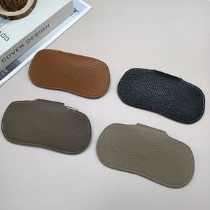 Minimalist PU Leather <b>Sunglasses</b> Pouch Travel Eyeglasses Case Protective Portable Eyewear Storage Bag - Product Image 4