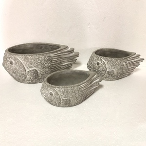 Cheap Wholesale Round Flower Succulent Planter Cement Pots