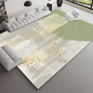 Alfombra Abstracta de Estilo Italiano, Rectangular, Imitación de Cachemira, Antideslizante, Decoración para el Hogar, Patrón Degradado Azul Beige H 092 - Product Image 3