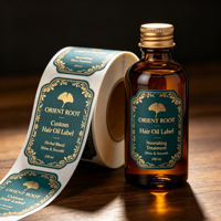 Étiquettes autocollantes personnalisées pour cosmétiques, logo imprimé, vinyle imperméable, pour emballage de bouteilles