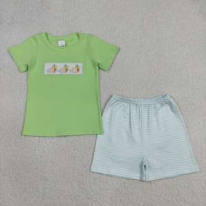 เสื้อยืดเด็กผู้ชายปักลายเป็ดมัลลาร์ดสไตล์ลำลอง RTS Boutique พร้อมกางเกงขาสั้น ชุดเสื้อผ้าเด็ก 2 ชิ้น ชุดเด็ก สไตล์ใหม่ - Product Image 2