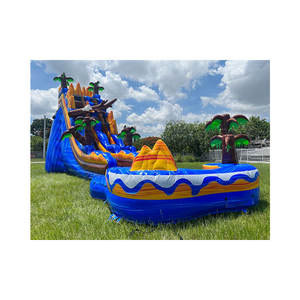 Château gonflable commercial géant avec toboggans aquatiques et centre de jeux gonflables à sec - Product Image 4