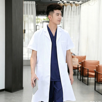 Blouse de laboratoire personnalisée, blouse de laboratoire blanche pour médecins, blouses de laboratoire d'hôpital de haute qualité, uniforme médical professionnel pour hôpital et laboratoire