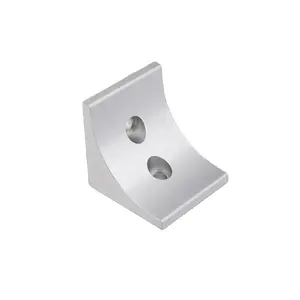 310.1000A.01 Ningbo supplier provided silver 60*60 die cast aluminum corner brackets with free sample