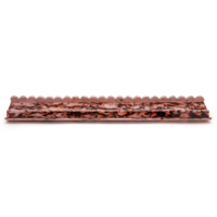 Règle transparente personnalisée 2-en-1 pour tuiles de mahjong, motif marbre Ivy festonné / marbre Bordeaux festonné, en acrylique, avec pousseur de mahjong américain
