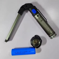 Lampe de travail COB portable rechargeable par USB avec crochet magnétique, batterie amovible 4000mAh pour garage, réparation automobile, camping, urgence
