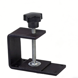 Support de fixation réglable en acier au carbone pour pince en C, pour table de travail, établi, outils de mesure métriques - Product Image 1