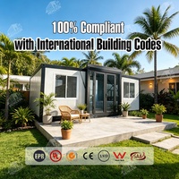 Casa Plegable Expandible de Estructura de Acero de 20 pies, Oficina Móvil de Montaje Rápido para Obras de Construcción