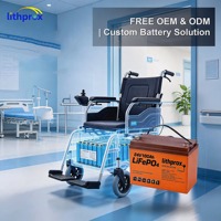 Batterie d'accessoires pour fauteuil roulant à technologie LFP avancée 24V100AH, économe en énergie, alimentation fiable pour scooter pour personnes handicapées, CE FCC UN38.3 OEM