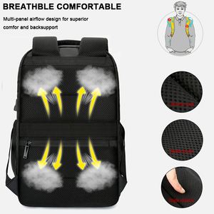 Factory Wholesale <b>Simple</b> Large Capacity Waterproof Computer <b>Backpack</b> Custom logo Business Travel Men's Laptop <b>Backpacks</b> - Product Image 5