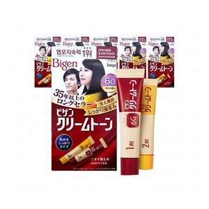 Vigencremton 40g tinture per capelli 6G marrone naturale Set 6 pezzi con 100ml di alta qualità permanente tinture per capelli olio Shampoo campione gratuito - Product Image 1