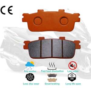 Plaquettes de frein à disque arrière pour <span class=keywords><strong>Scooter</strong></span> pour KYMCO Downtown 300i 200i 125i Super Dink <span class=keywords><strong>Kawasaki</strong></span> J300 J125 BENELLI Velvet <span class=keywords><strong>125</strong></span> 150 - Product Image 2