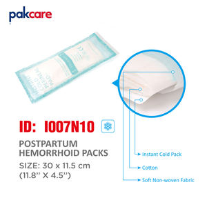 Envases fríos de cuentas de gel instantáneas perineales desechables con tira adhesiva para el cuidado posparto - Product Image 2