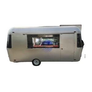 Hotdog & Retail Applicable Stainless Steel Mobile <b>Food</b> Truck Cafe Van with Rust Resistant Built-In Power for Commercial Catering - Product Image 1