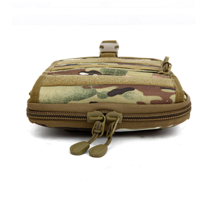 DFCB19 Sac banane et sac à bandoulière multifonctionnel 2-en-1 de camouflage woodland pour extérieur avec charge solaire d'urgence et système MOLLE - Product Image 4