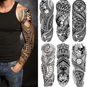 Adesivi Tatuaggi Finti Serpente Design Del Braccio Con Teschio Di Mamba Nero Tatuaggi Temporanei Monouso Impermeabili Con Fiori Di Marea Scura Da 1,29 € | DHgate - Foto 4