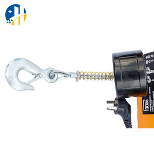 Mini gru di sollevamento 220v motore elettrico puleggia paranco fune in acciaio puleggia - Product Image 3