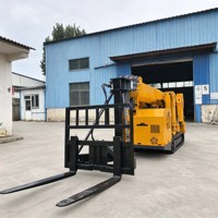 Grúa Araña Personalizable con Certificación CE, Directo de Fábrica, con Horquillas para Manipulación de Materiales de Estructura de Acero en Espacios Reducidos