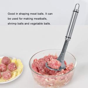 Cuchara para Hacer Albóndigas de Acero Inoxidable Ecológica con Cabeza Antiadherente, Apta para Lavavajillas, para Carne de Res, Pescado, <span class=keywords><strong>Croquetas</strong></span>, Preparación de Alimentos en <span class=keywords><strong>la</strong></span> Cocina - Product Image 2
