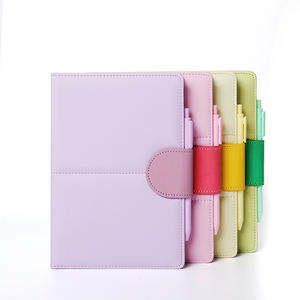 Agenda in Pelle A5 Personalizzata Macron Girls, Taccuino Colorato in PU con Chiusura Magnetica - Product Image 2