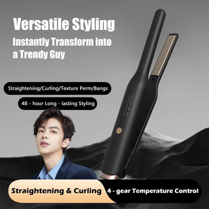 Fer à lisser et à boucler spécial pour hommes, fer plat pour cheveux courts et barbe, outil de coiffure électrique, pince à lisser les cheveux - Product Image 3