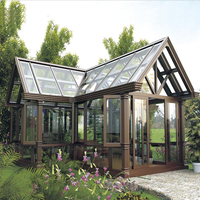Avec échantillon gratuit Orangerie Serre Solarium Véranda Maison préfabriquée Autoportante Jardin d'hiver en verre