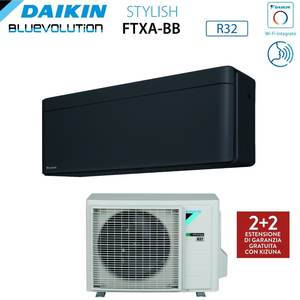 Aire acondicionado Daikin Bluevolution Inverter STYLISH TOTAL BLACK series 7000 Btu FTXA20BB Wi-Fi integrado de la clase A +++ negro - Product Image 5