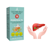 Édition espagnole – 18 extraits de plantes aromatisés pour le foie – Essences nourrissantes – Compléments à base de plantes en sachet – Fournitures de soins de santé