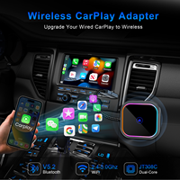 Adaptateur CarPlay sans fil K521 Carplay ou Android auto AI Box Rhythmic rgb light Android Car Play Smart Streaming Box