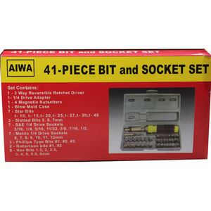 41 Piece Multi Functional Screwdriver Set With Socket Wrench And Combination Tools 1/4 In Drive Hand Tool Kit Steel - Product Image 3