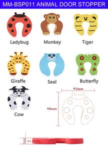 MM-BSP011 Multi Couleur Épaissir EVA Conception Animal Doggie Chaton Koala Bébé Sécurité Butée <span class=keywords><strong>De</strong></span> Porte Pour La Protection - Product Image 6