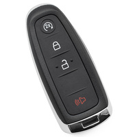 Coque de clé de voiture à 4 boutons avec lame FO38R, remplacement de la coque de clé télécommande de voiture