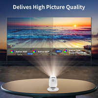 Vente en gros d'usine de projecteurs à batterie C1 4K Full Hd Mini portables projecteurs de jeux vidéo Android intelligents Home cinéma extérieur à LED