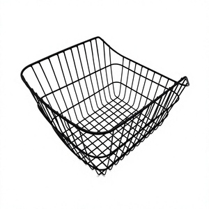 Cestino Universale <span class=keywords><strong>per</strong></span> Bicicletta in Rete Metallica Nera di Alta Qualità, Grande Capacità, Montaggio Anteriore/Posteriore, Resistente, <span class=keywords><strong>per</strong></span> Zaini e Spesa - Product Image 4