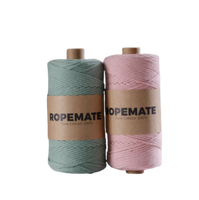 Cordon rond en coton pur Ropemate 2,5 mm pour crochet, fabrication artisanale de sacs, bijoux, tricot