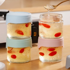 Kitchen <b>Spice</b> Cereals Bird's Nest Storage Tank With Airtight Lid Grain Storage Container Household Glass Sealed <b>Jars</b> - Product Image 1