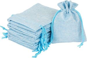 Wholesale Candy Spice Retail Gift Wedding Dustproof <b>Drawstring</b> Colored Small Linen <b>Bags</b> for Jewelry - Product Image 3