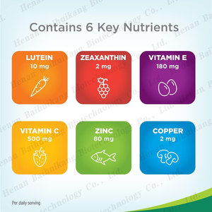 Nhãn hiệu riêng AREDS 2 mắ<span class=keywords><strong>t</strong></span> khỏe mạnh bổ sung lutein bảo vệ mắ<span class=keywords><strong>t</strong></span> Vitamin Softgel viên nang - Product Image 2