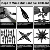 Nouveau Ballon en Aluminium Goutte d'Eau Effet 4D Explosion, Fournitures de Fête DIY, Ballon Vénus, Offre Spéciale