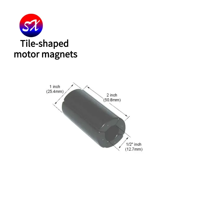 Servo Permanent Arc Tile Neodymium Motor Curved Sectored Magnets Motor Magnetic