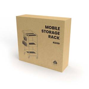 Carro de utilidad rodante multifunción de primera calidad, carro de almacenamiento de Metal de <span class=keywords><strong>3</strong></span> niveles con organizador de tablero de clavijas, ganchos, cestas para el hogar, 2017 - Product Image 5