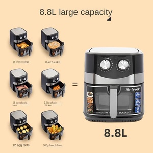 Freidora de aire de potencia Digital de alta capacidad, cesta Mecánica Eléctrica antiadherente con Control inteligente para una cocina doméstica saludable y baja en grasa - Product Image 4
