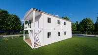 Maisons préfabriquées en kit à 2 étages sur mesure en gros, maisons conteneurs préfabriquées avec salles de bain complètes pour vous