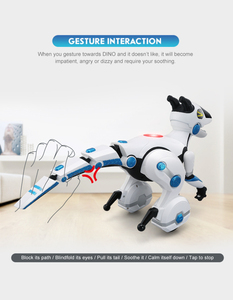 Robot dinosaurio inteligente con Control remoto para niños, juguete de dinosaurio mecánico con Control remoto y detección interactiva - Product Image 3